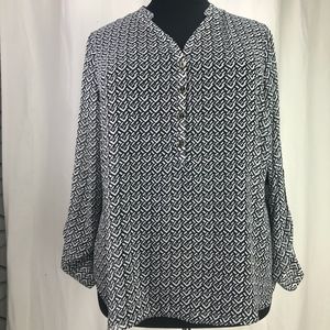 a.n.a A New Approach Top Plus Size 2X Sheer NWT